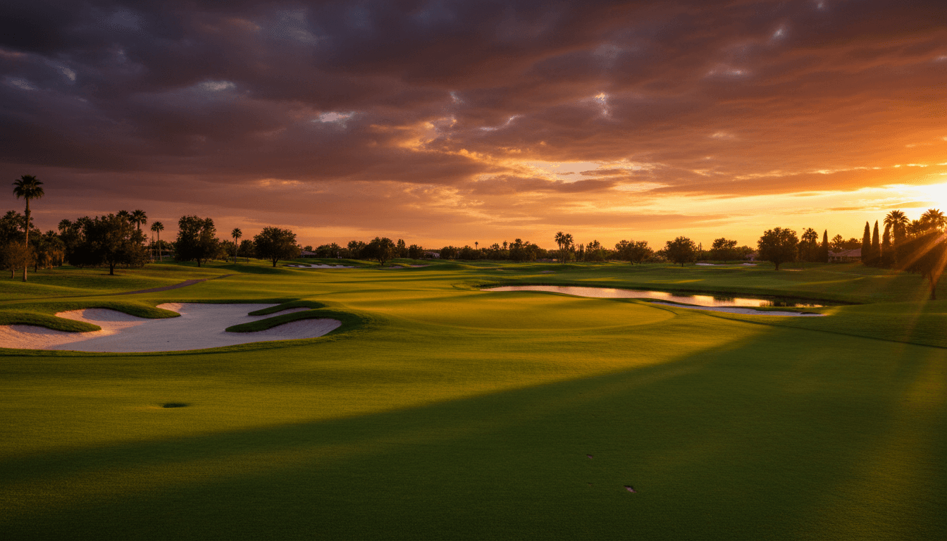 Professional golf course